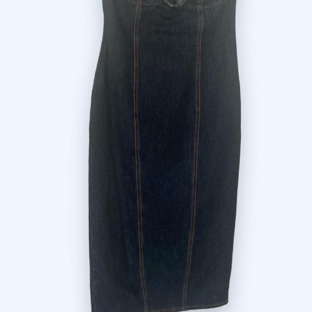 Title lioness smokeshow strapless denim